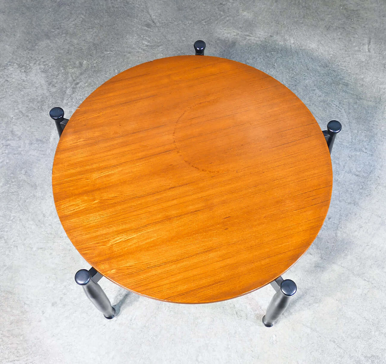 Coffee table in lacquered and veneered wood, 1970s 5