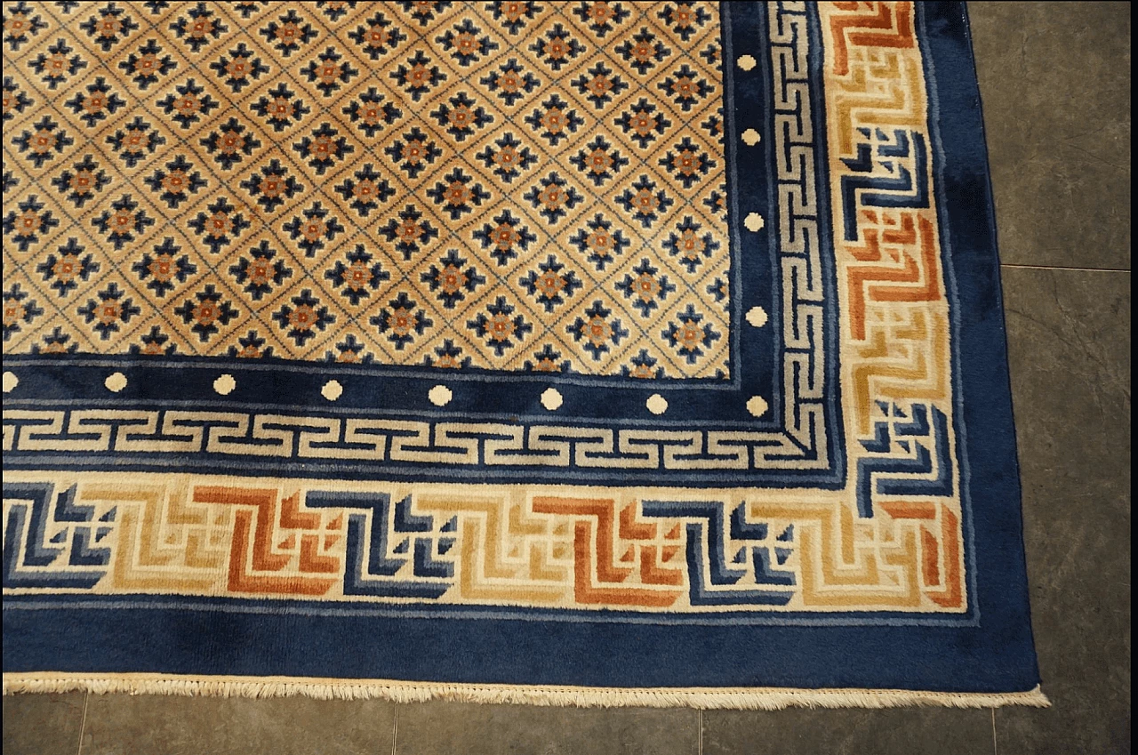 Tappeto cinese in lana tessuto a mano, anni '50 5