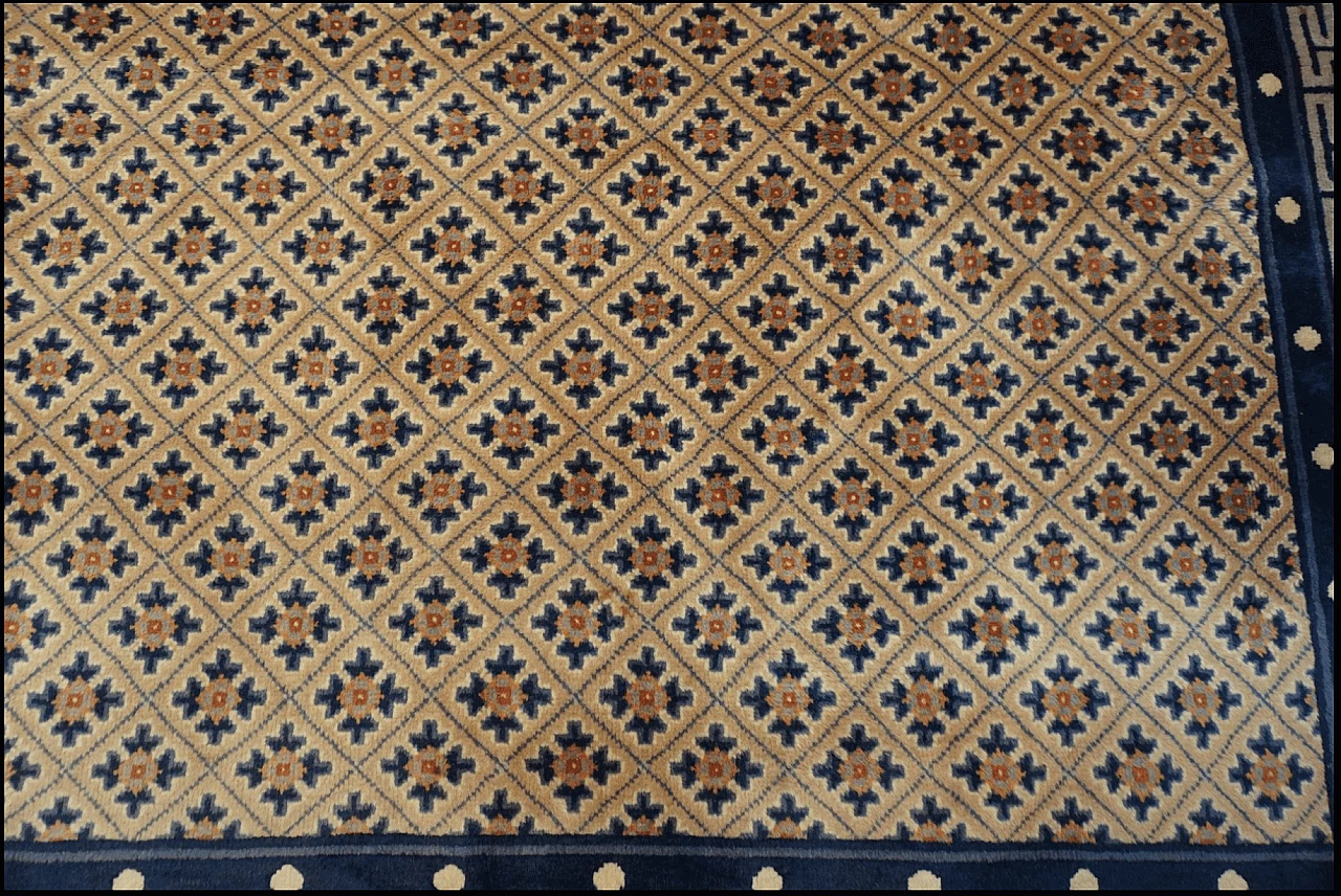 Tappeto cinese in lana tessuto a mano, anni '50 6