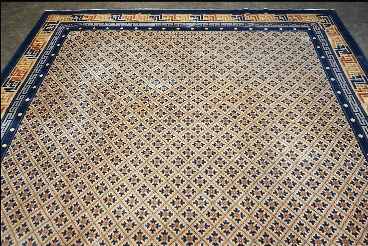 Tappeto cinese in lana tessuto a mano, anni '50 9