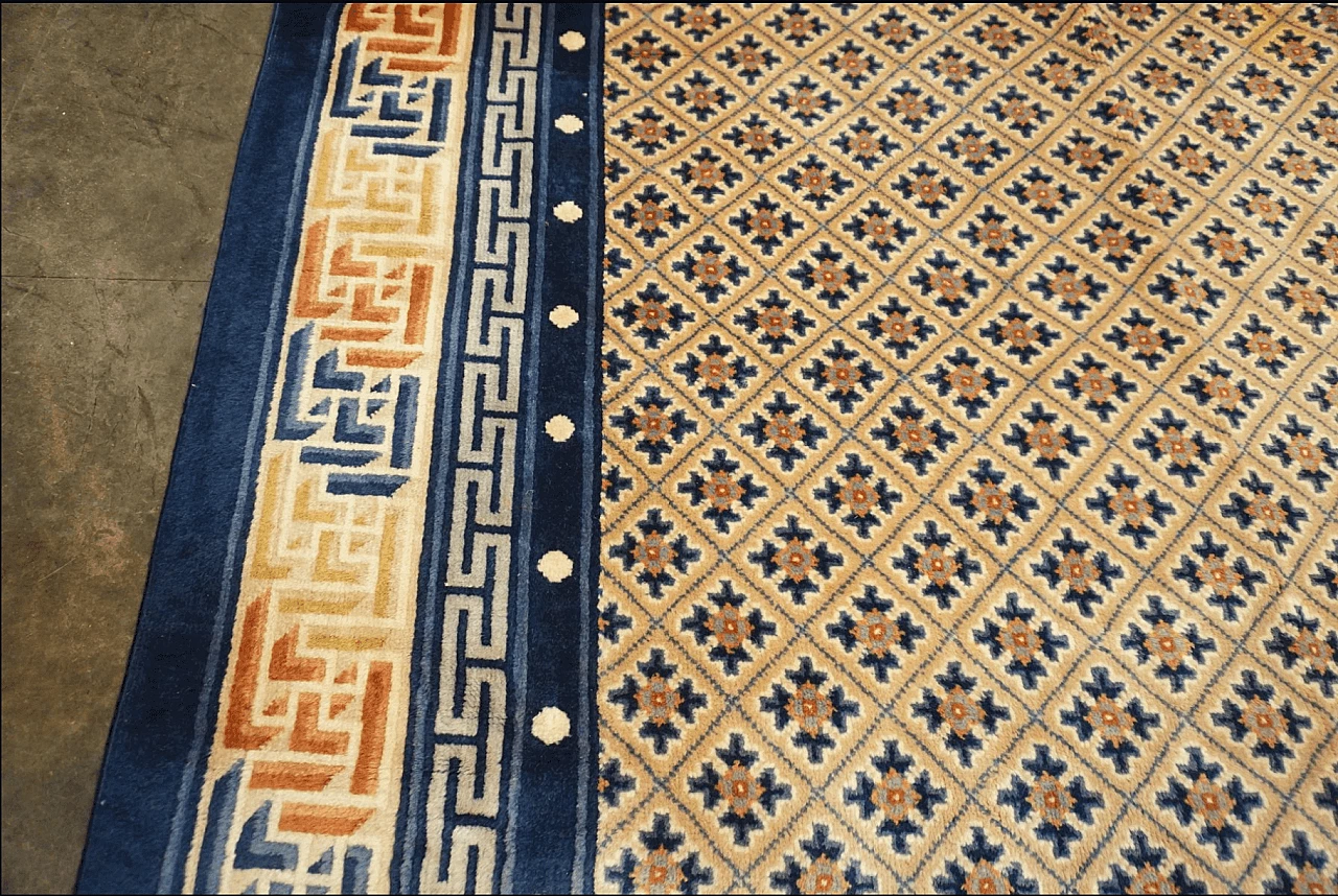 Tappeto cinese in lana tessuto a mano, anni '50 10