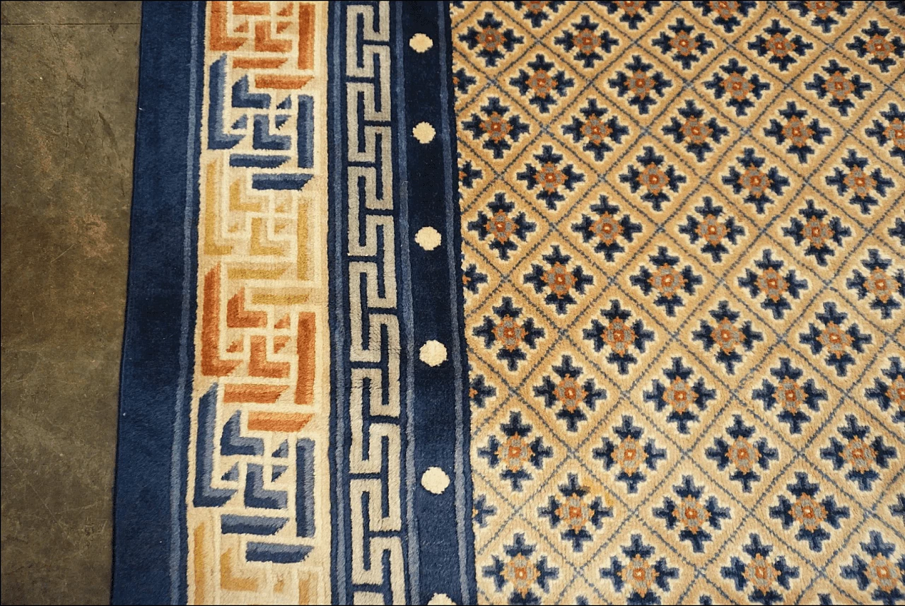 Tappeto cinese in lana tessuto a mano, anni '50 11