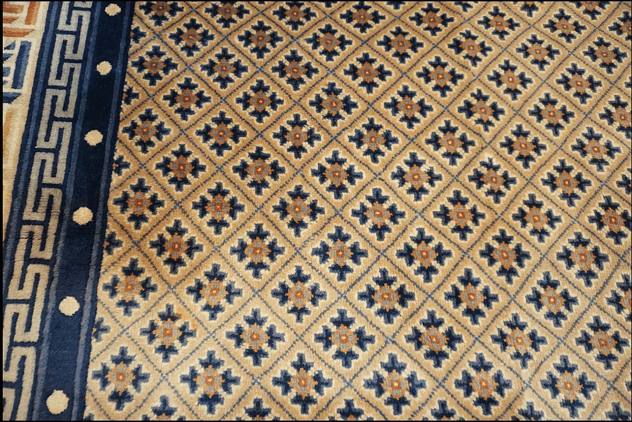 Tappeto cinese in lana tessuto a mano, anni '50 12