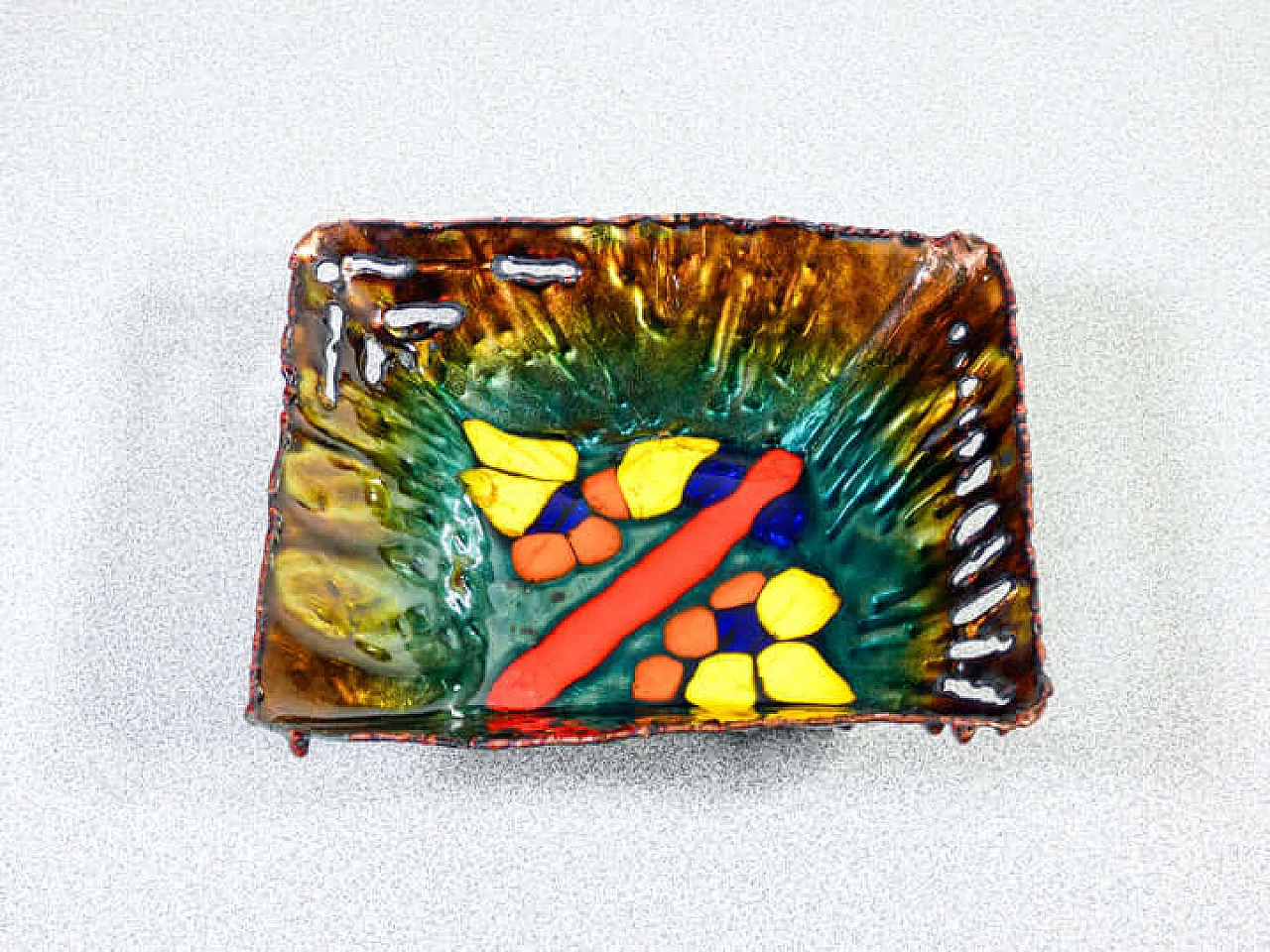 3 Svuotatasche in rame smaltato di Studio Laurana, anni '70 3