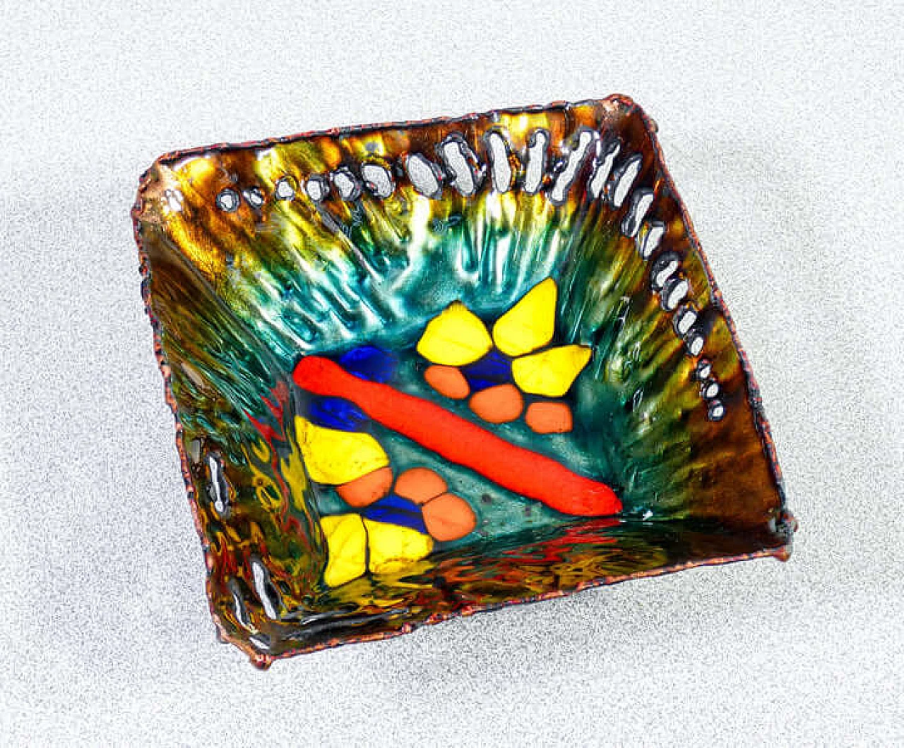 3 Svuotatasche in rame smaltato di Studio Laurana, anni '70 5