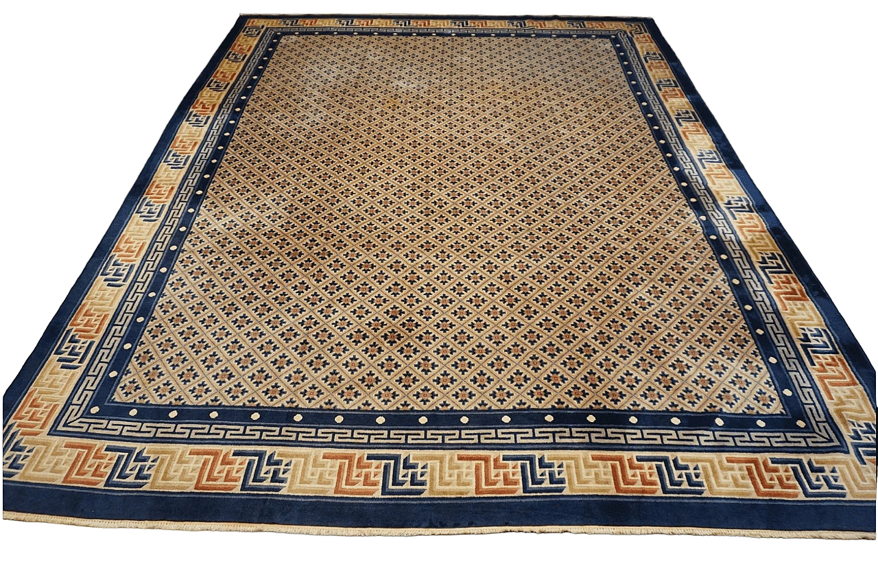 Tappeto cinese in lana tessuto a mano, anni '50 23