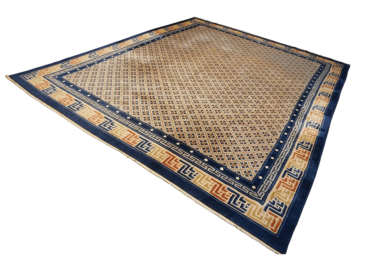 Tappeto cinese in lana tessuto a mano, anni '50 24