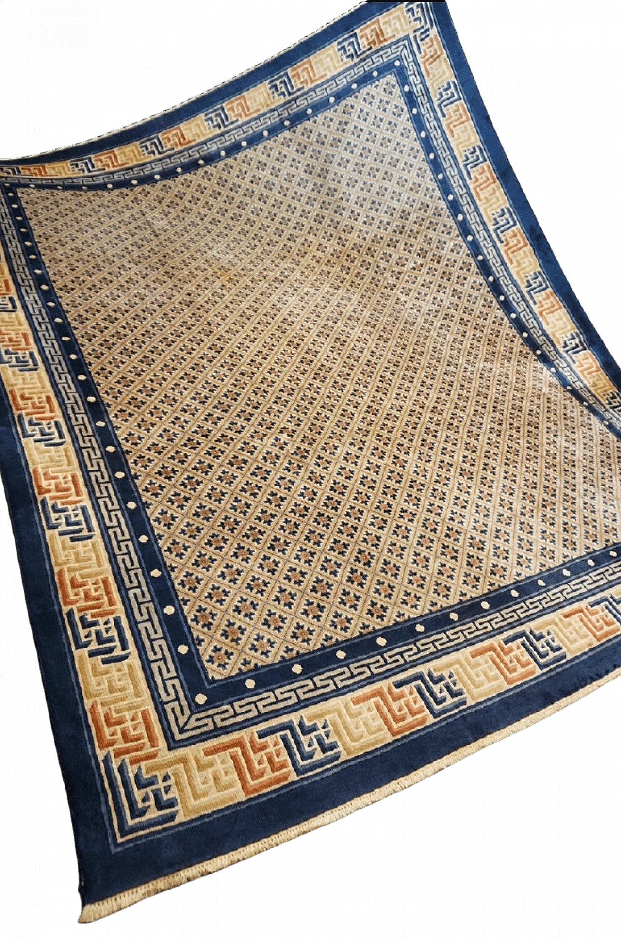 Tappeto cinese in lana tessuto a mano, anni '50 25