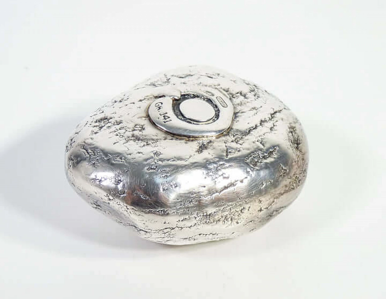 Silver-coated paperweight by Gioielleria Fasano, 1950s 1