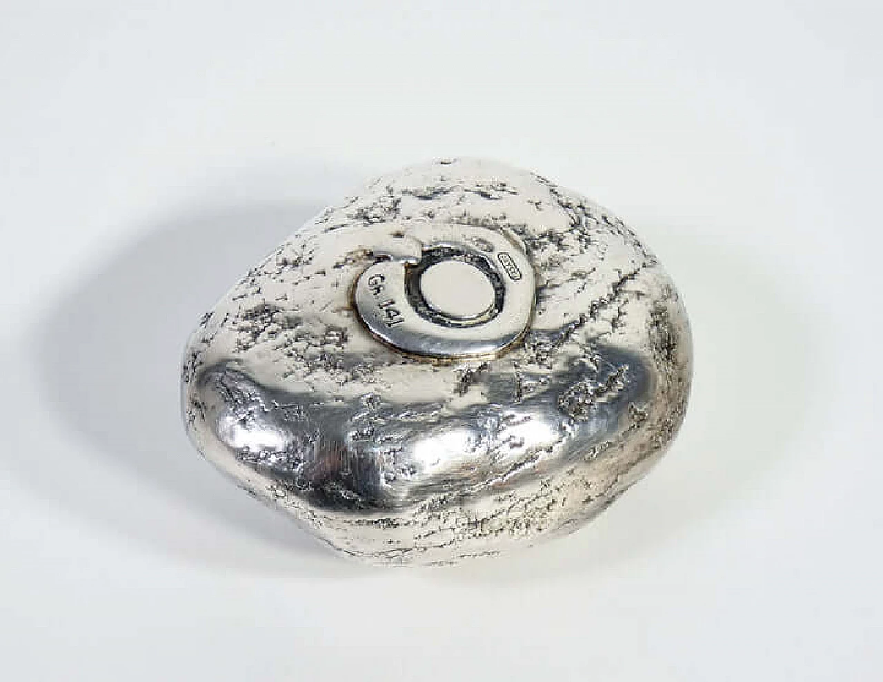 Fermacarte rivestito in argento di Gioielleria Fasano, anni '50 2