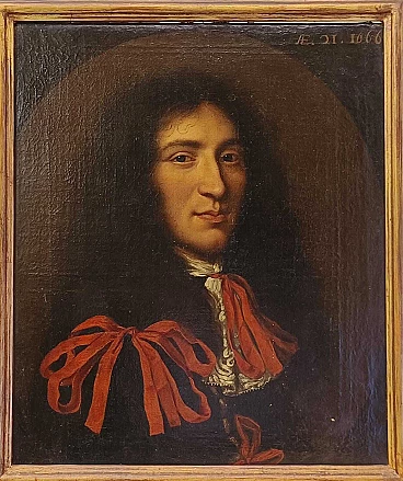 Gentleman portrait, oil painting on canvas attributed to Jacob Ferdinand Voet, 1666
