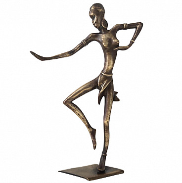 Female figure, bronze sculpture attributed to Karl Hagenauer, 1940s