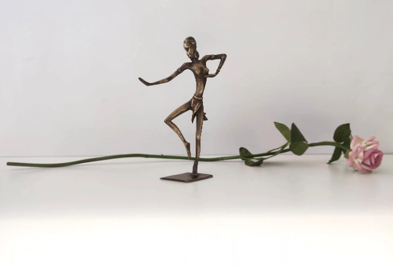 Female figure, bronze sculpture attributed to Karl Hagenauer, 1940s 4