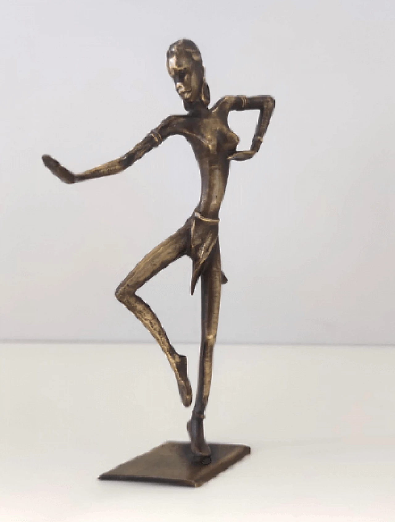 Female figure, bronze sculpture attributed to Karl Hagenauer, 1940s 7