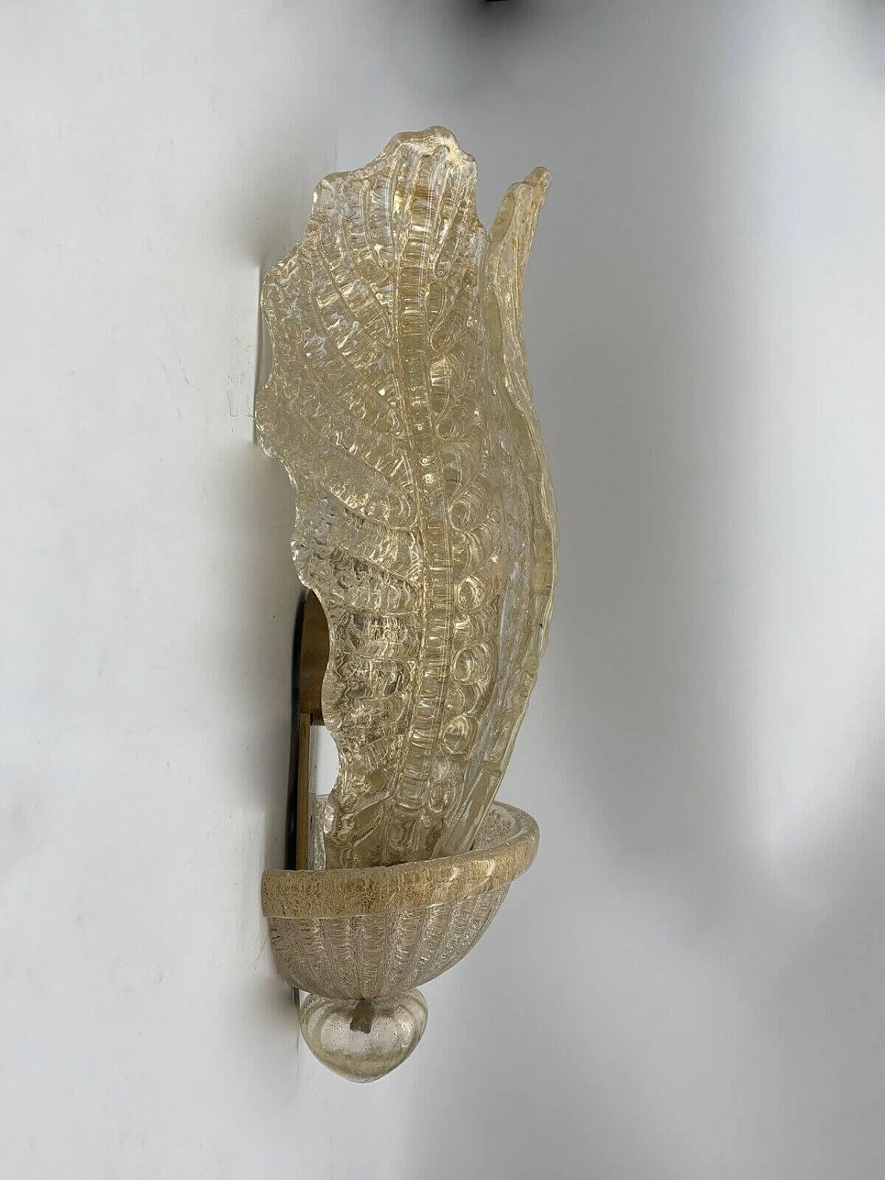 Murano glass wall light attributed to Barovier, 1980s 2