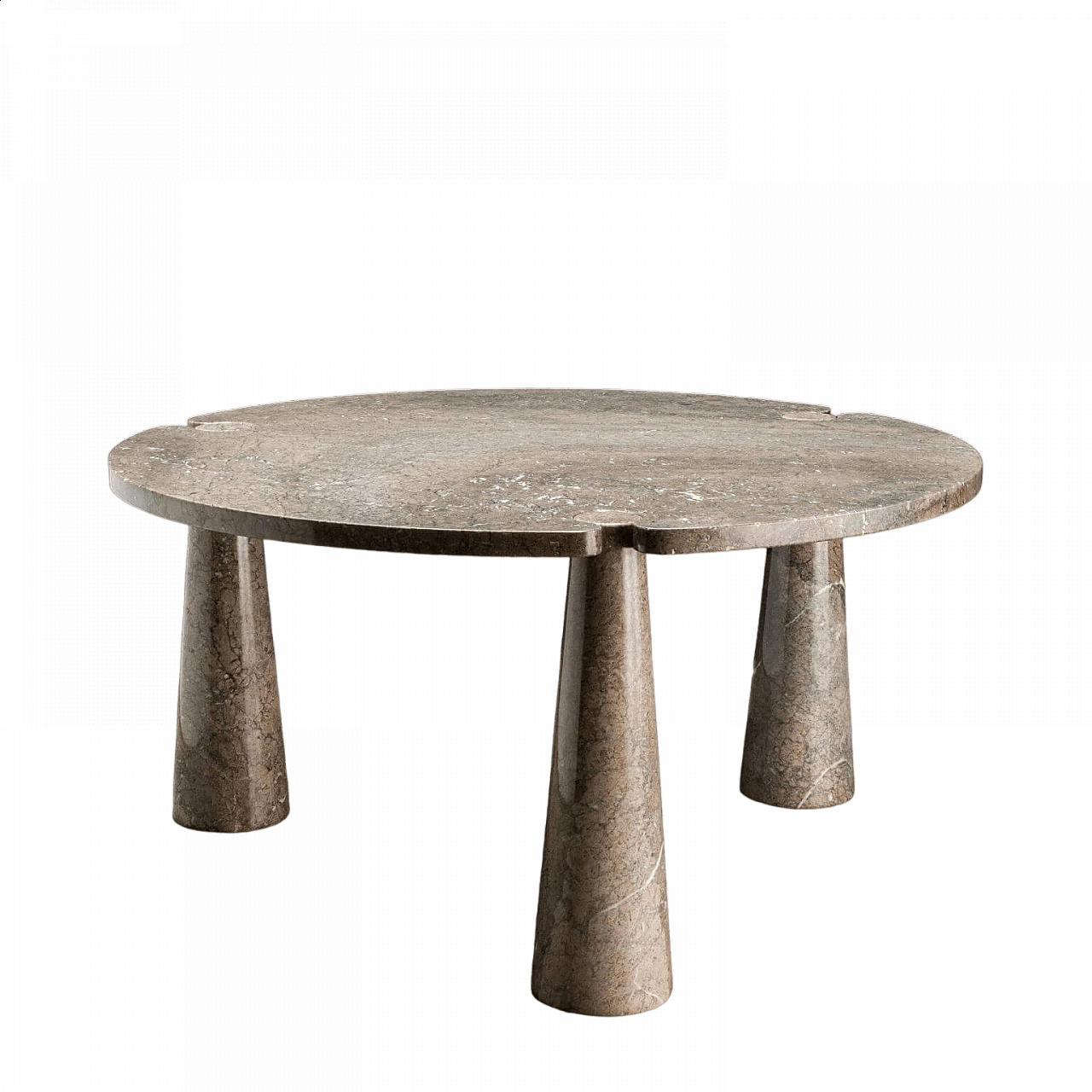 Eros table in grey Mondragone marble by Angelo Mangiarotti for Skipper, 1970s 9