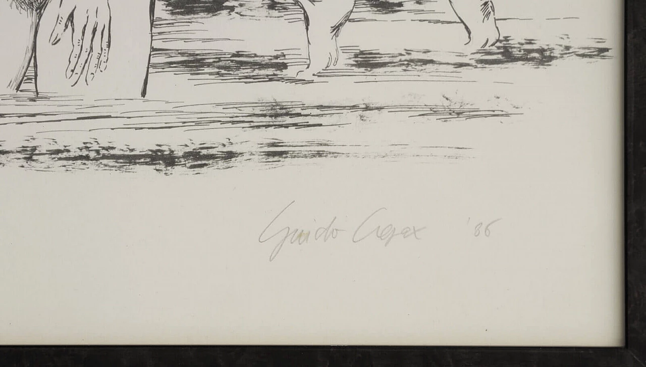 Guido Crepax, Acqua alta, multiplo su carta, 1986 2