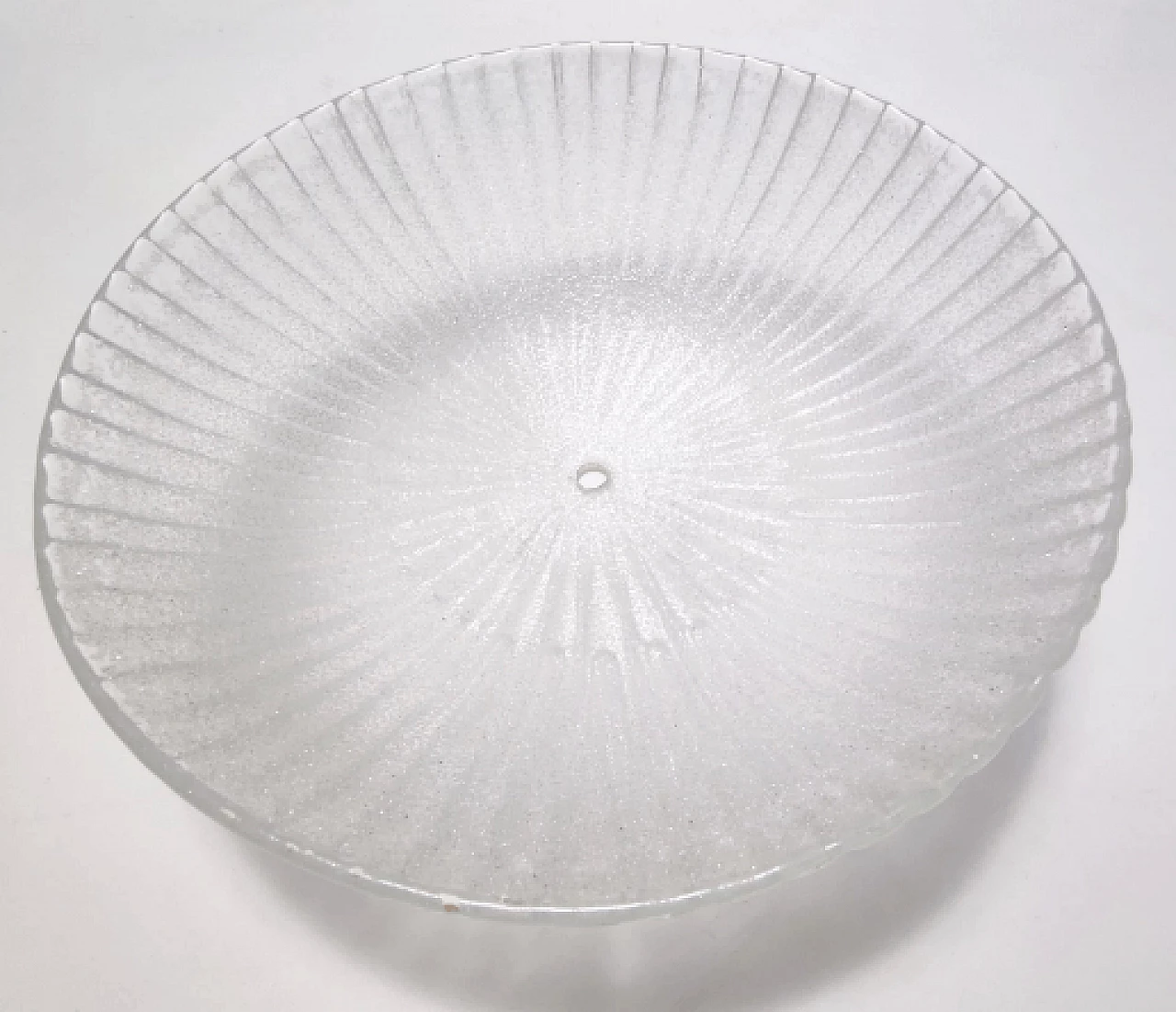 Pair of round Murano glass and metal lamps, 1970s 12