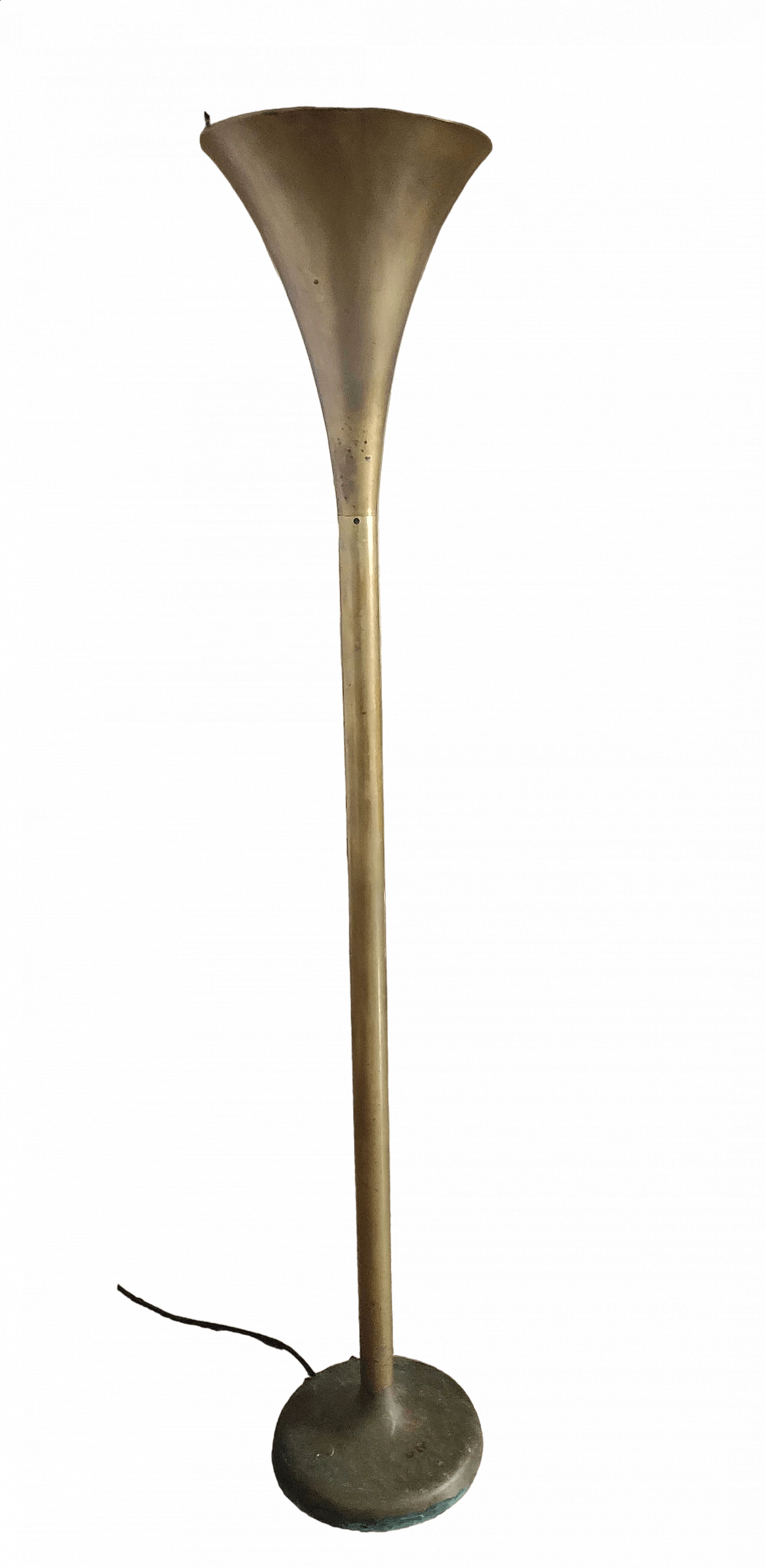 Luminator brass floor lamp by Marcello Piacentini, 1970s 8