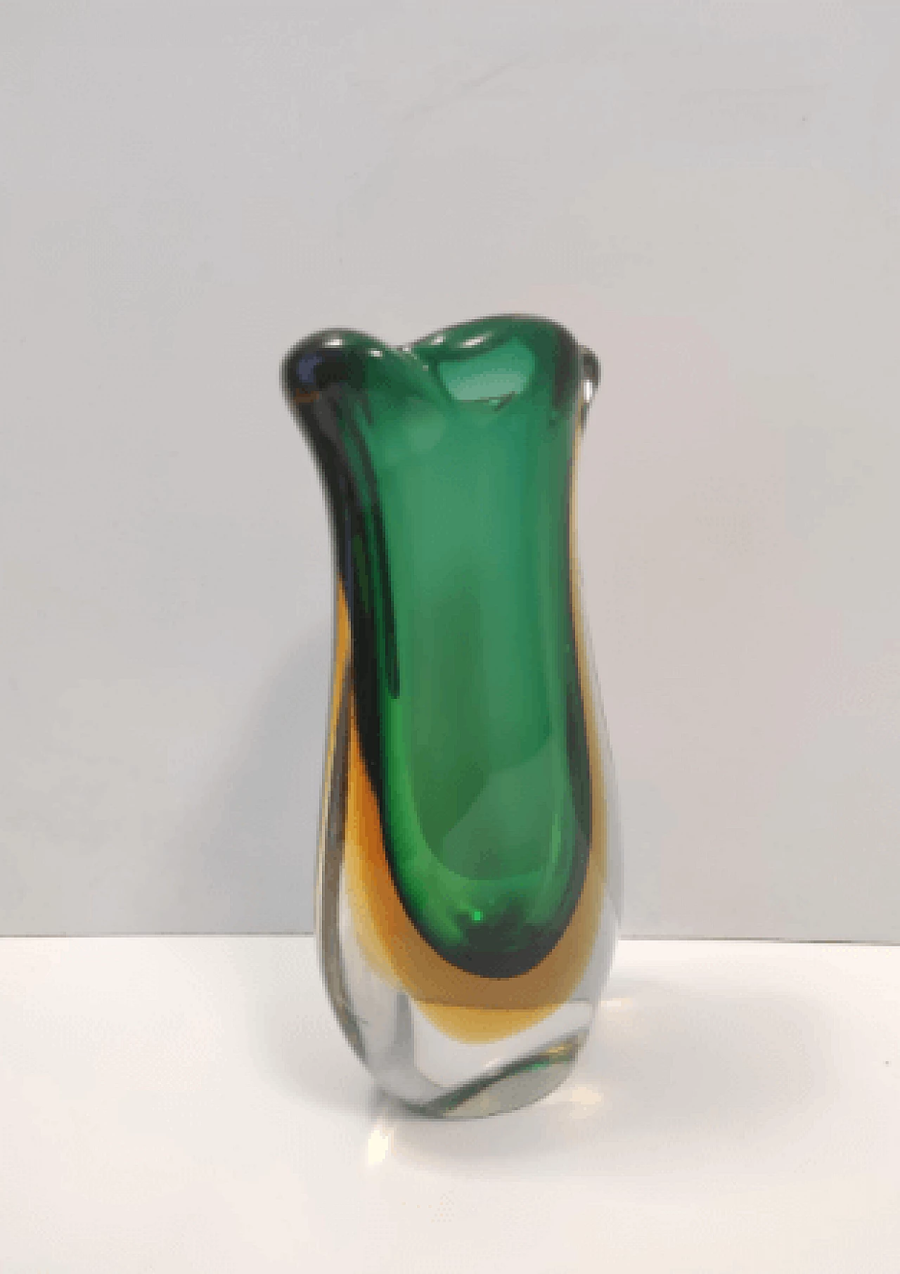 Submerged Murano glass vase attributed to Flavio Poli, 1950s 4