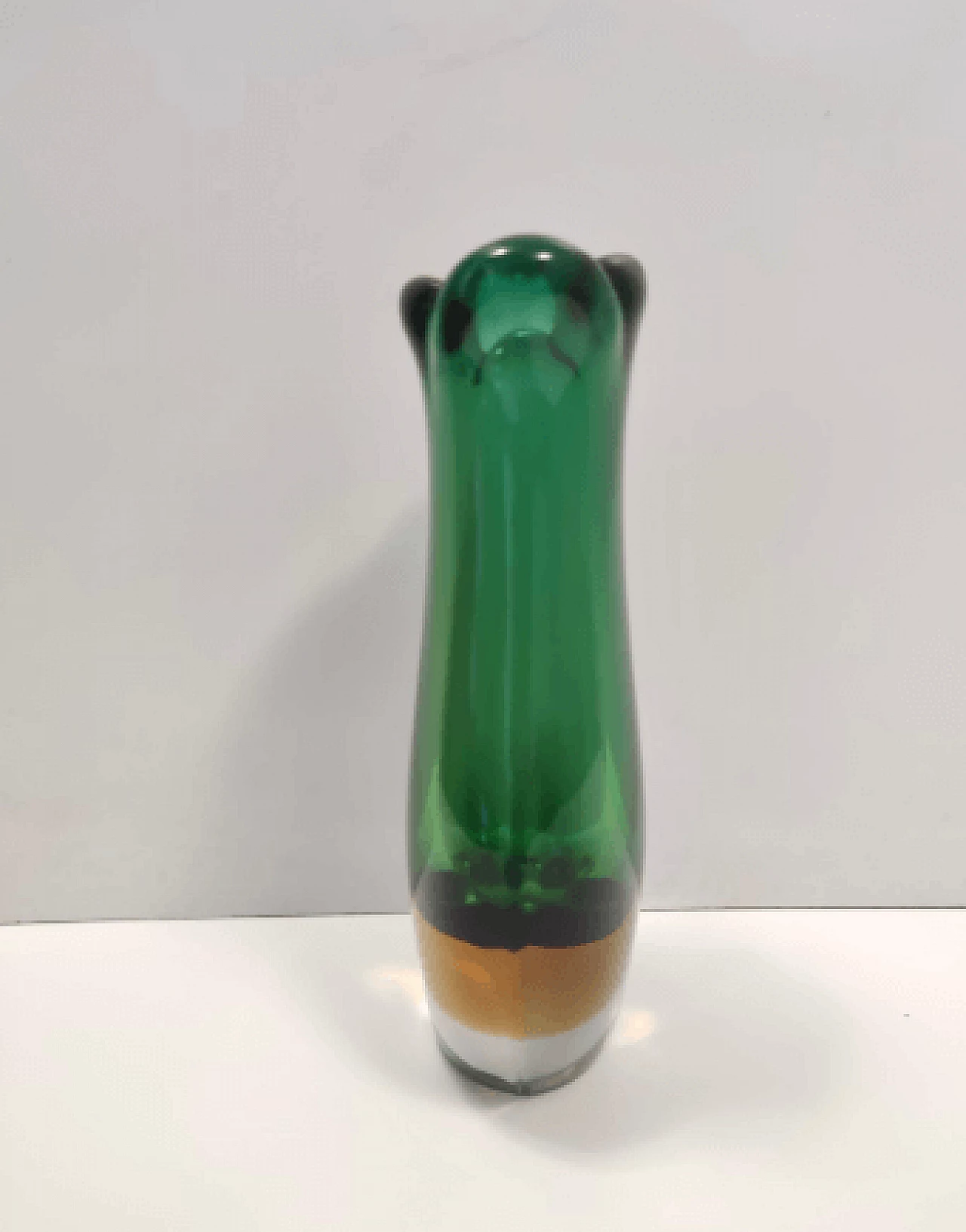 Submerged Murano glass vase attributed to Flavio Poli, 1950s 5