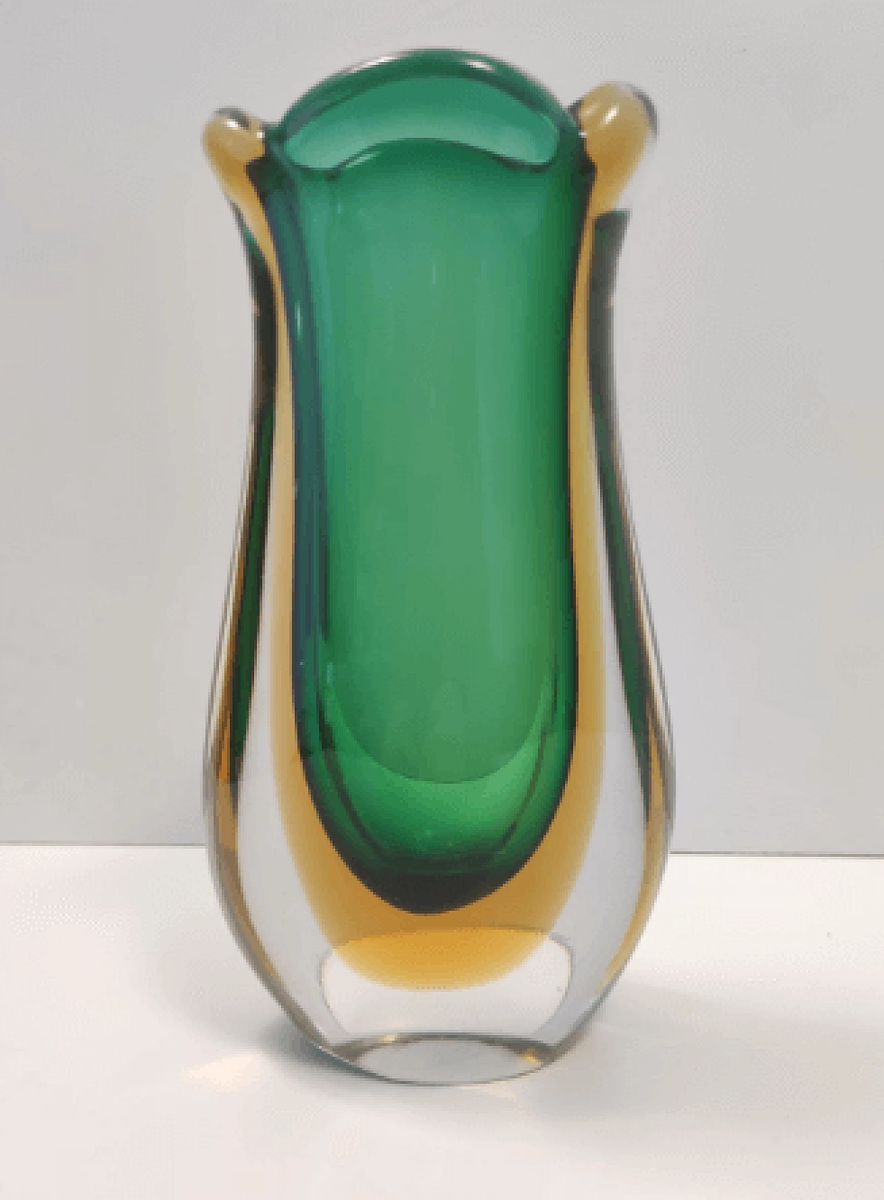 Submerged Murano glass vase attributed to Flavio Poli, 1950s 6