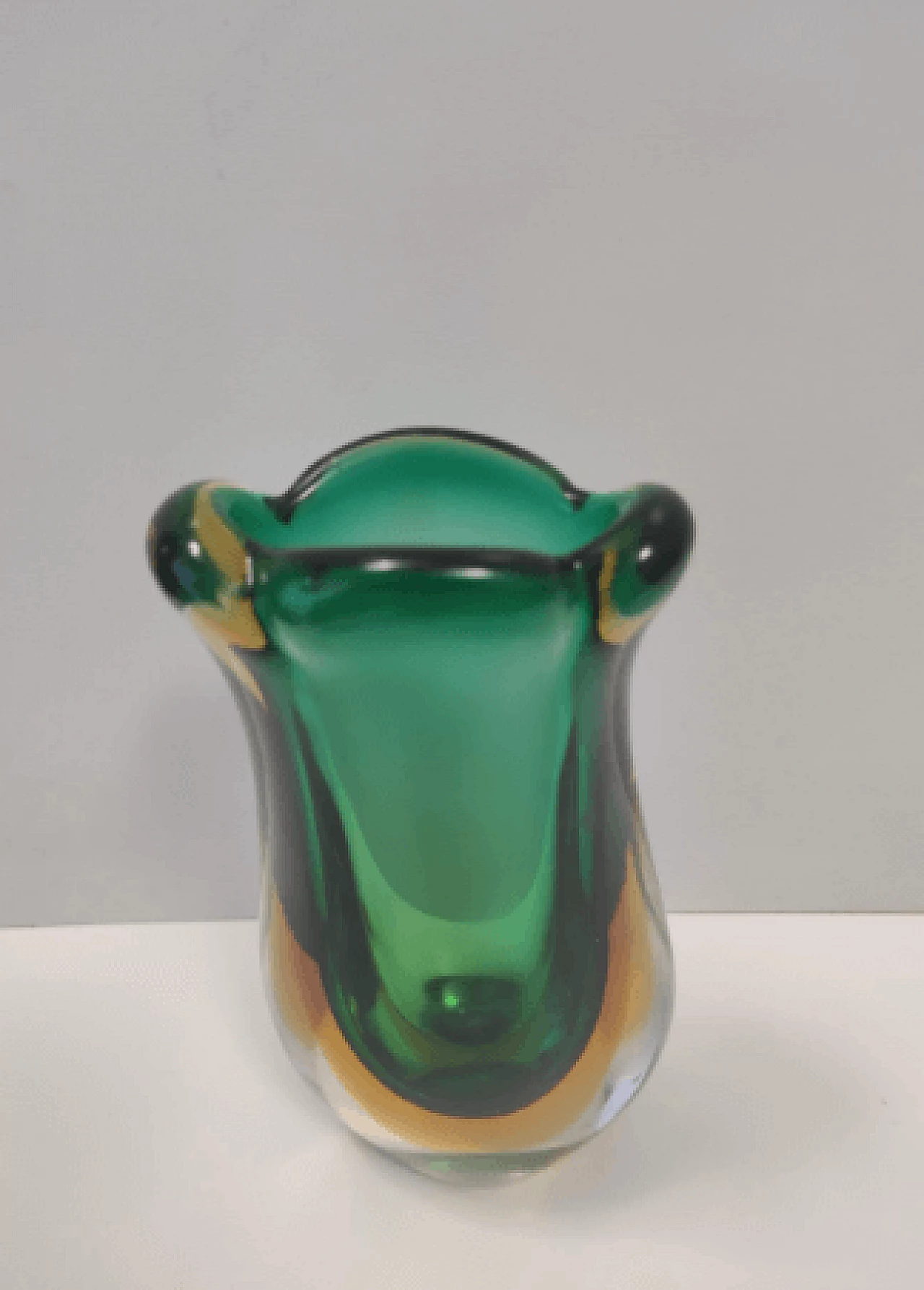 Submerged Murano glass vase attributed to Flavio Poli, 1950s 7