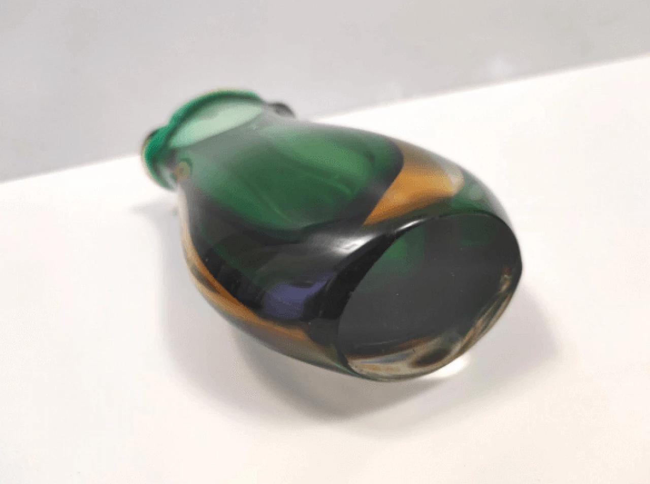 Submerged Murano glass vase attributed to Flavio Poli, 1950s 9