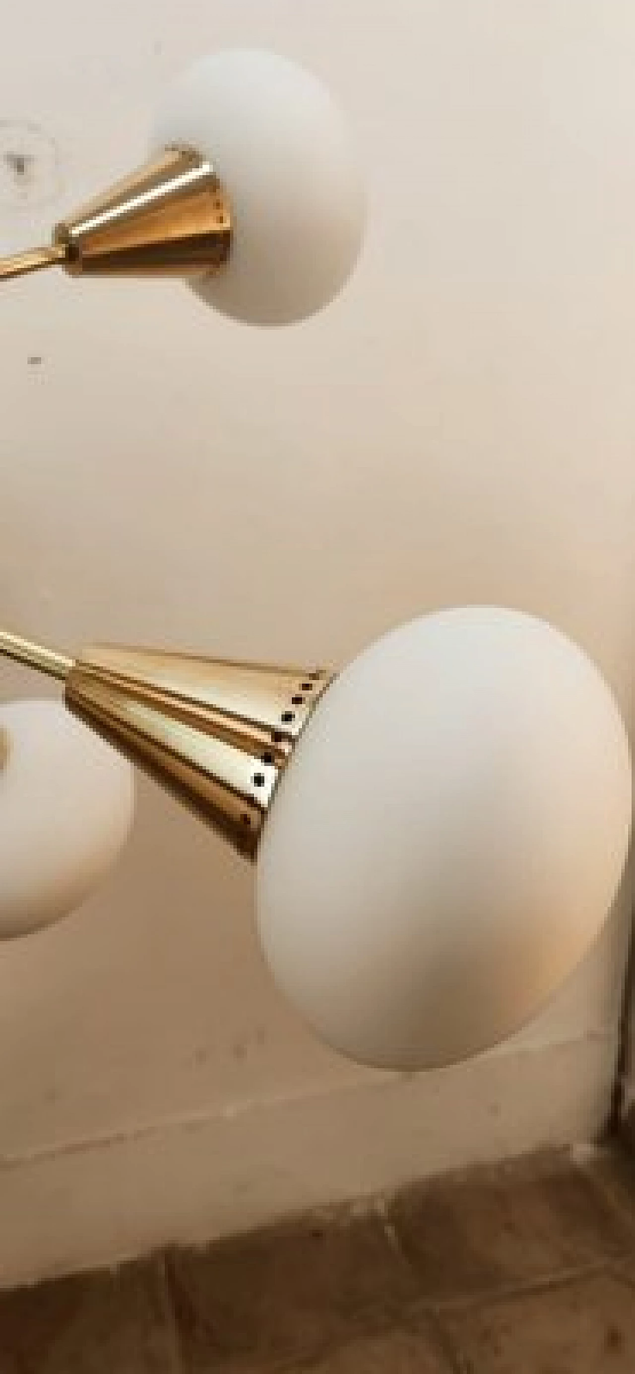 Sputnik twelve-light brass and glass chandelier, 1960s 20