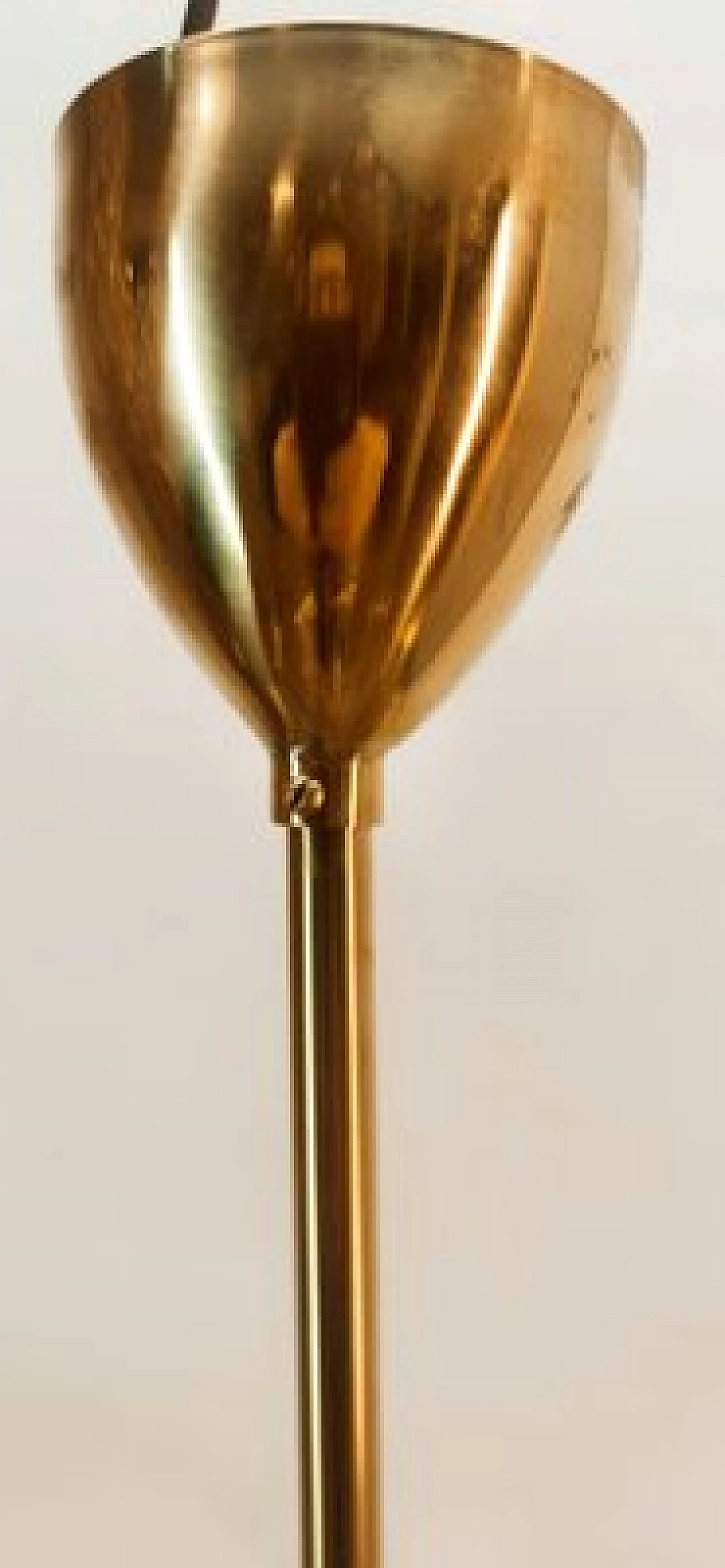 Ten-light brass Sputnik chandelier with adjustable domes, 1960s 14