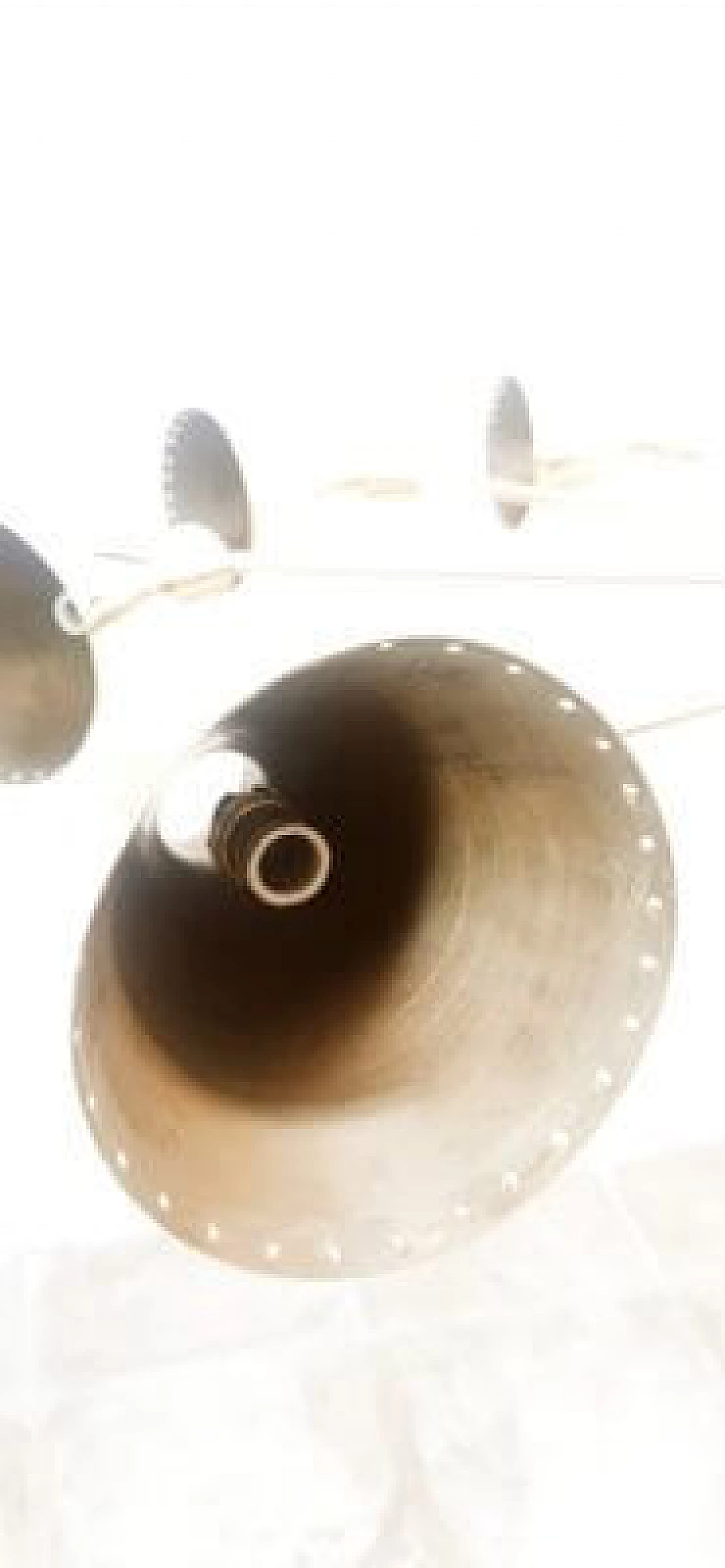 Ten-light brass Sputnik chandelier with adjustable domes, 1960s 21