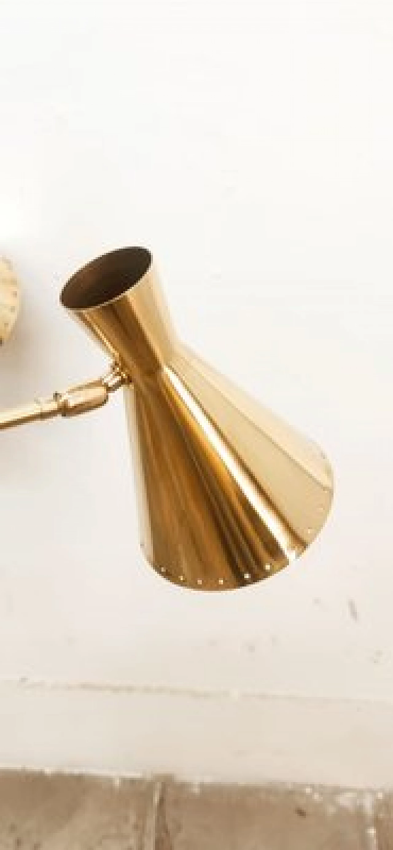 Ten-light brass Sputnik chandelier with adjustable domes, 1960s 23