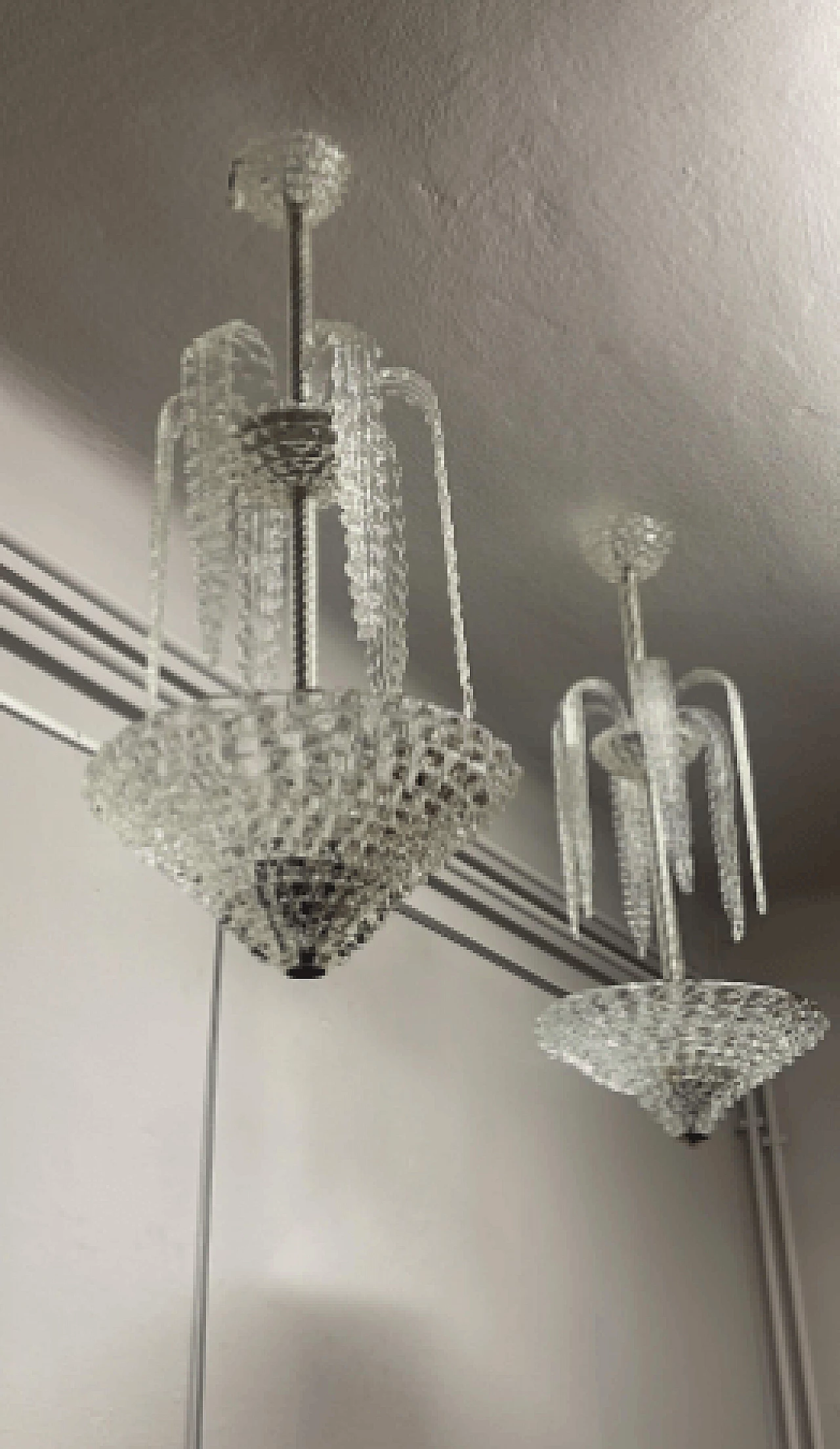 Rostrato glass chandelier by Ercole Barovier for Barovier & Toso, 1940s 2