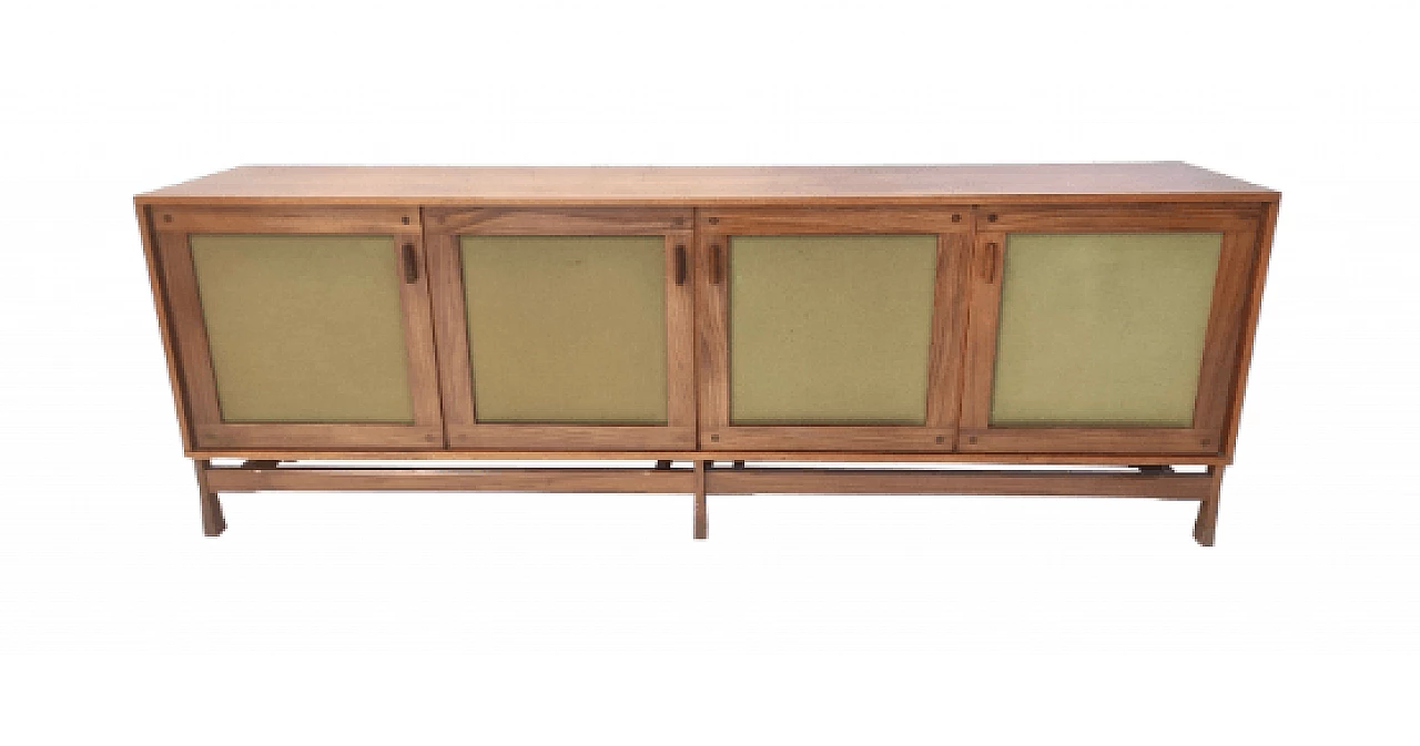 Credenza in noce di Saima, anni '70 1