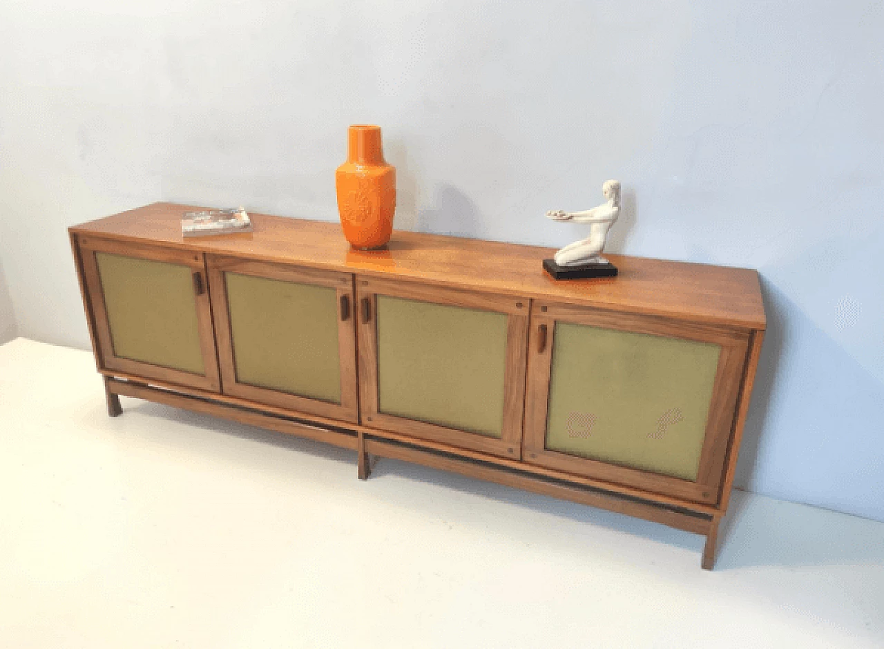 Credenza in noce di Saima, anni '70 2