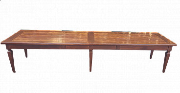 Emilian walnut and oak table, second half of the 19th century