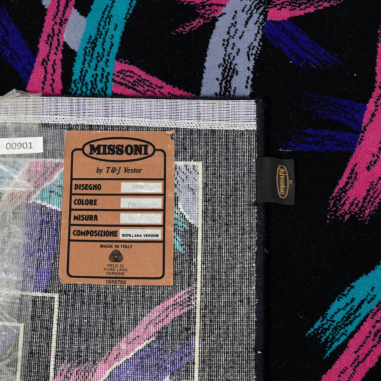 Tappeto Aria Primavera di T&J Vestor per Missoni, 1978 1