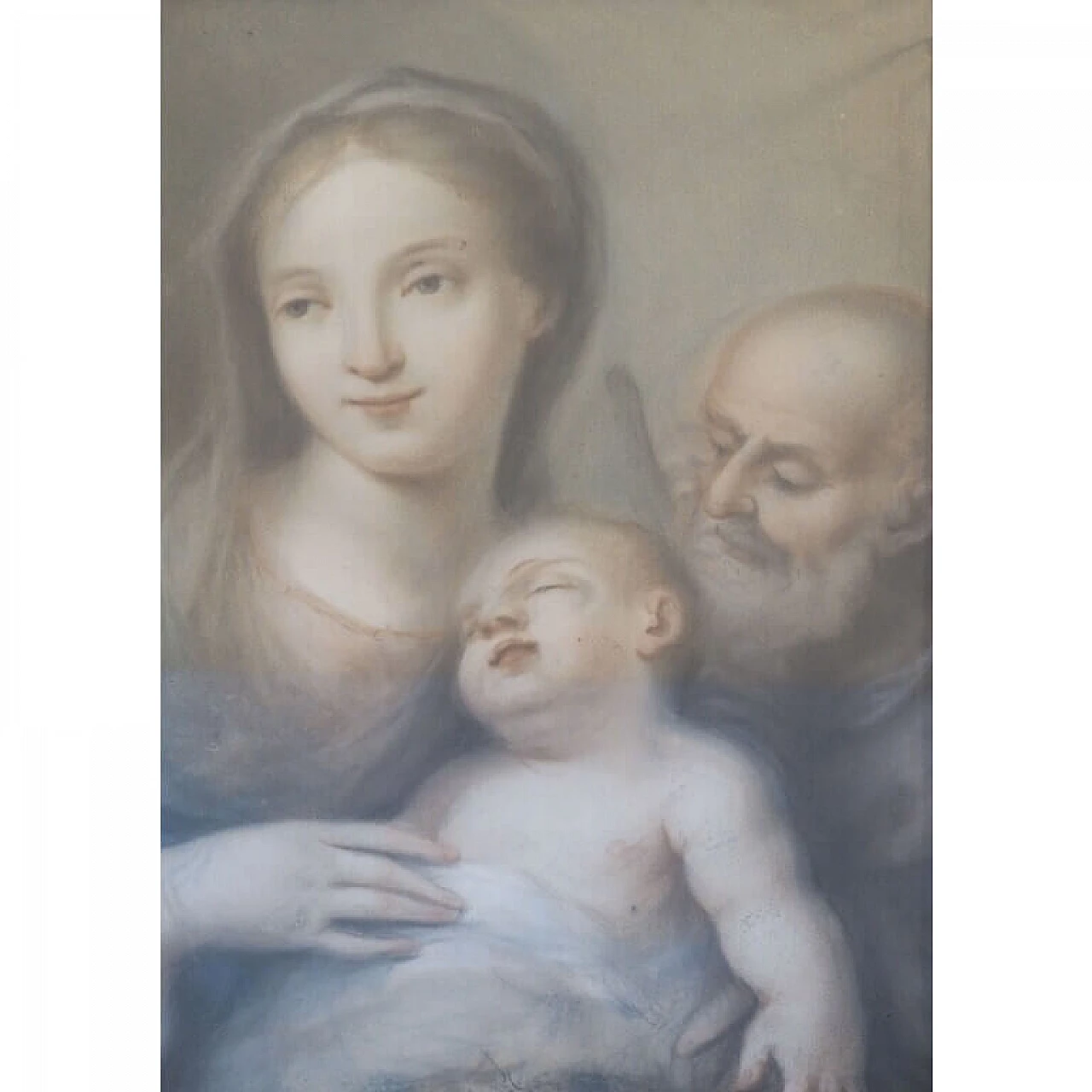 Scuola Veneta, Madonna col Bambino, tempera su carta, '700 2