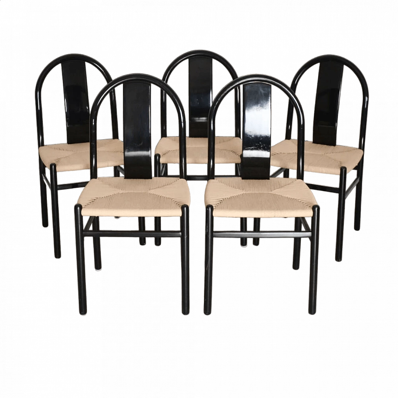 5 Thalia chairs by Annig Sarian for Tisettanta, 1960s 13