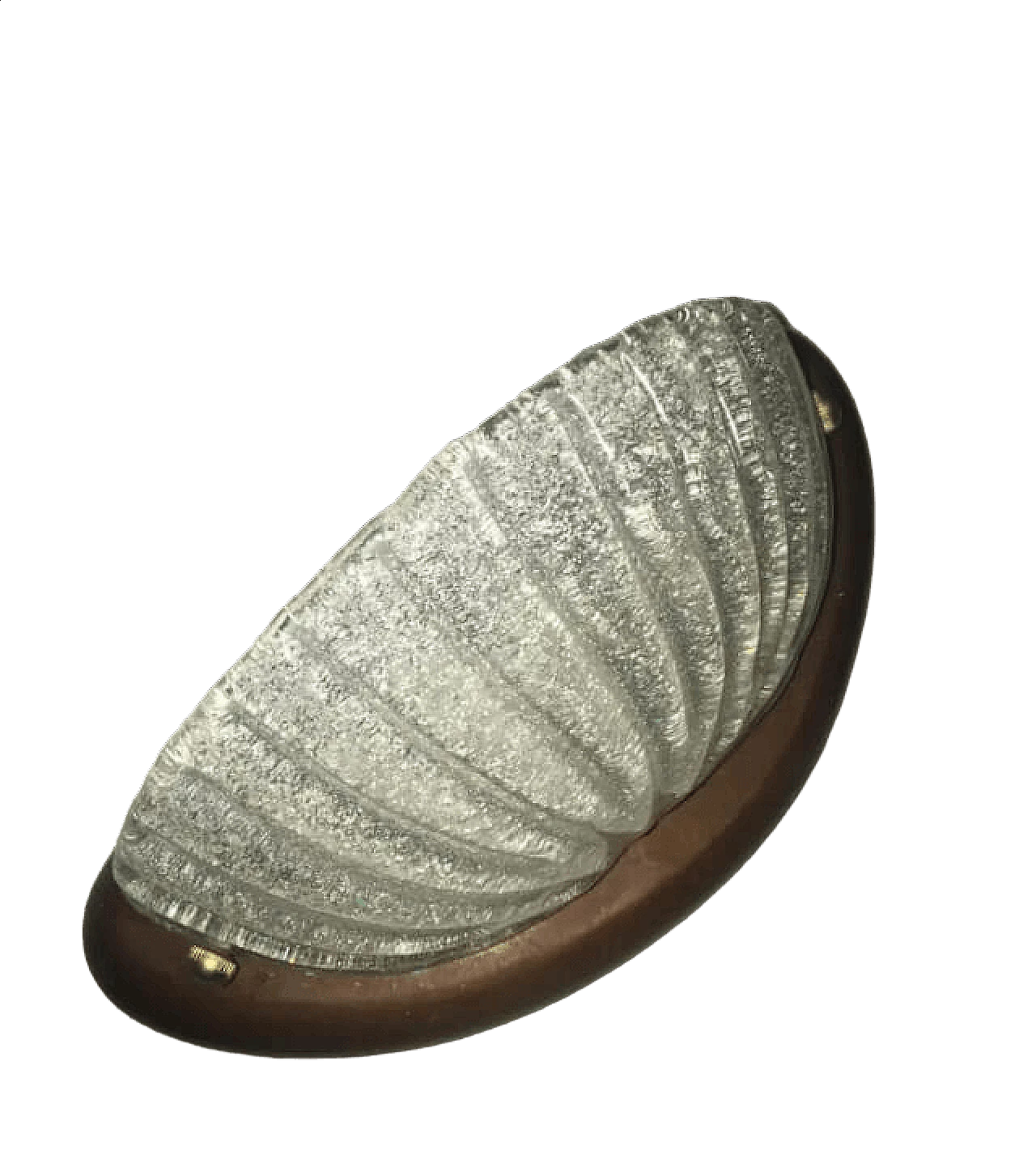 Applique in legno massello e vetro di Murano, anni '80 9