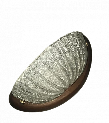 Applique in legno massello e vetro di Murano, anni '80