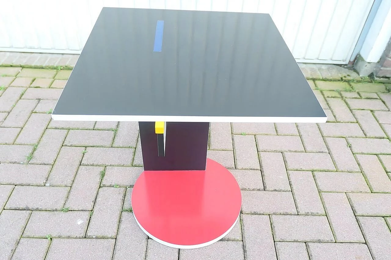 Tavolino Schroeder 1 di Gerrit Rietveld per Cassina, anni '70 3