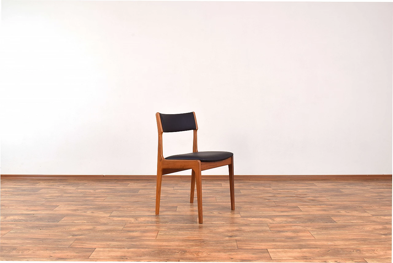 4 Chairs in teak and leather by Korup Stolefabrik, 1960s 3