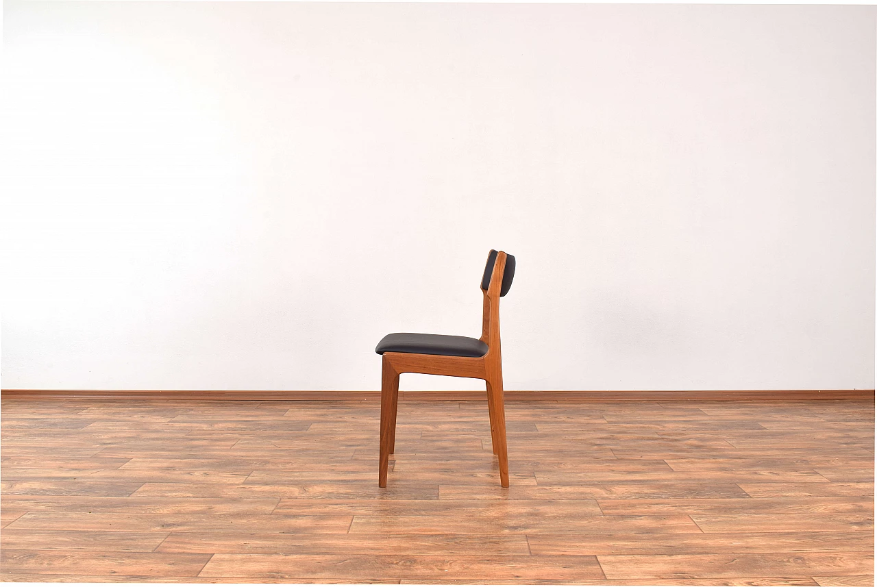 4 Chairs in teak and leather by Korup Stolefabrik, 1960s 6