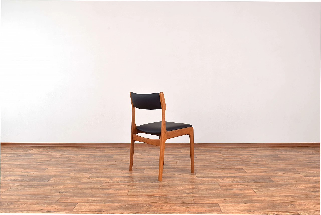 4 Chairs in teak and leather by Korup Stolefabrik, 1960s 7