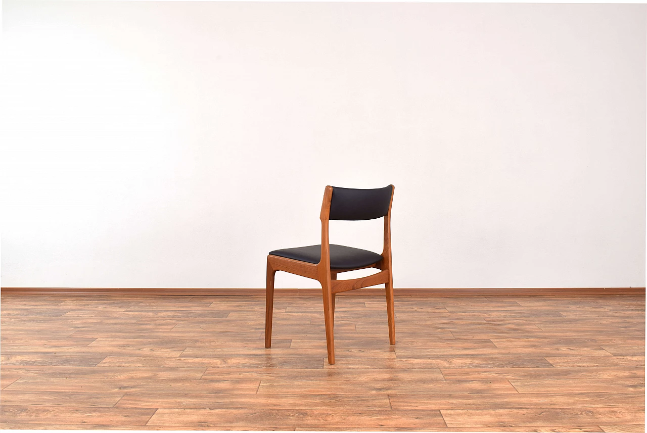 4 Chairs in teak and leather by Korup Stolefabrik, 1960s 8