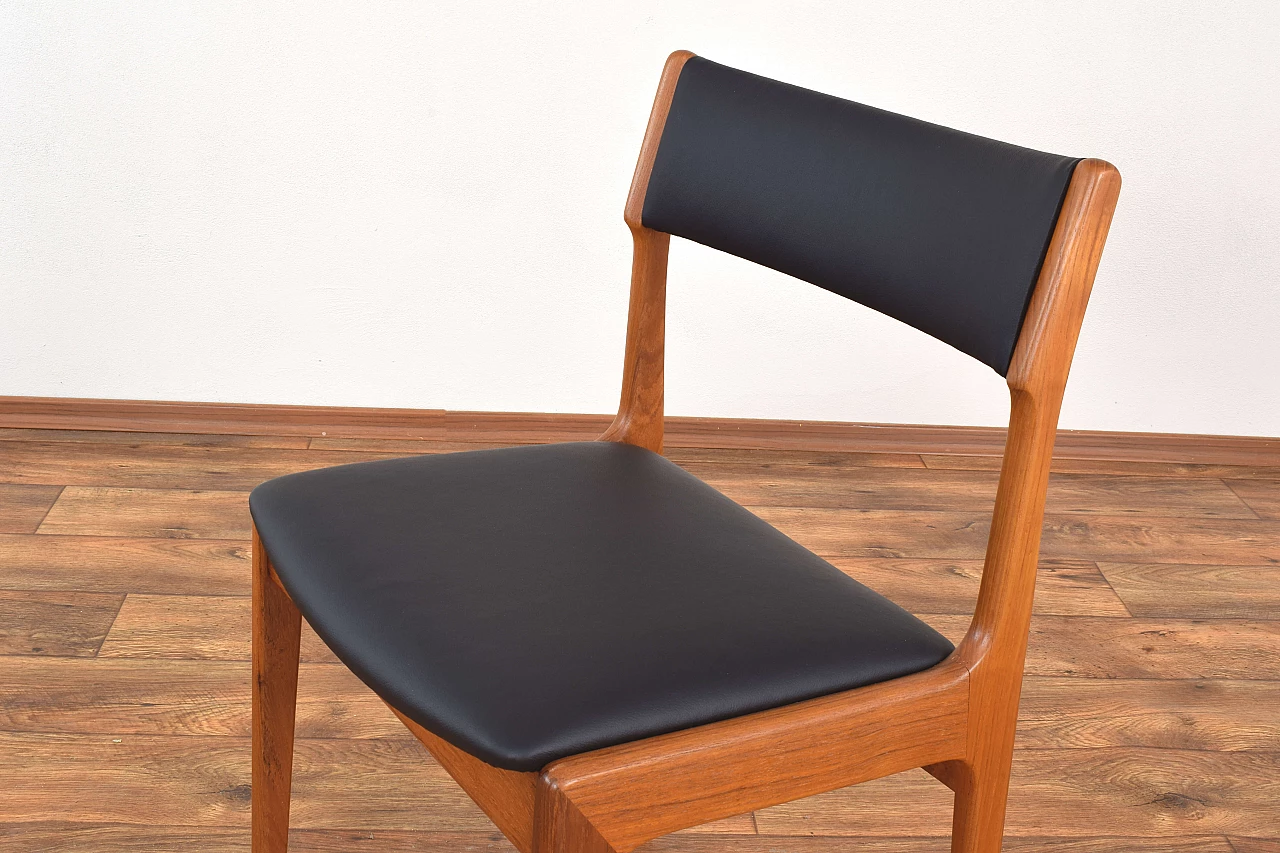 4 Chairs in teak and leather by Korup Stolefabrik, 1960s 11