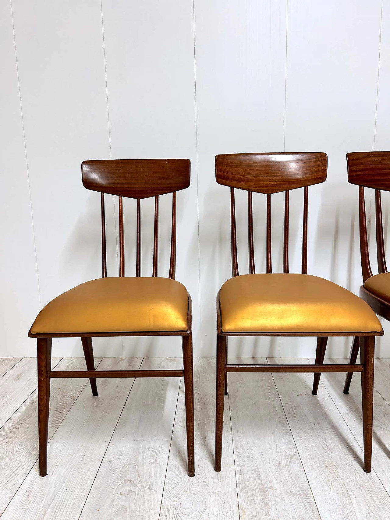 6 Sedie in legno, anni '50 8