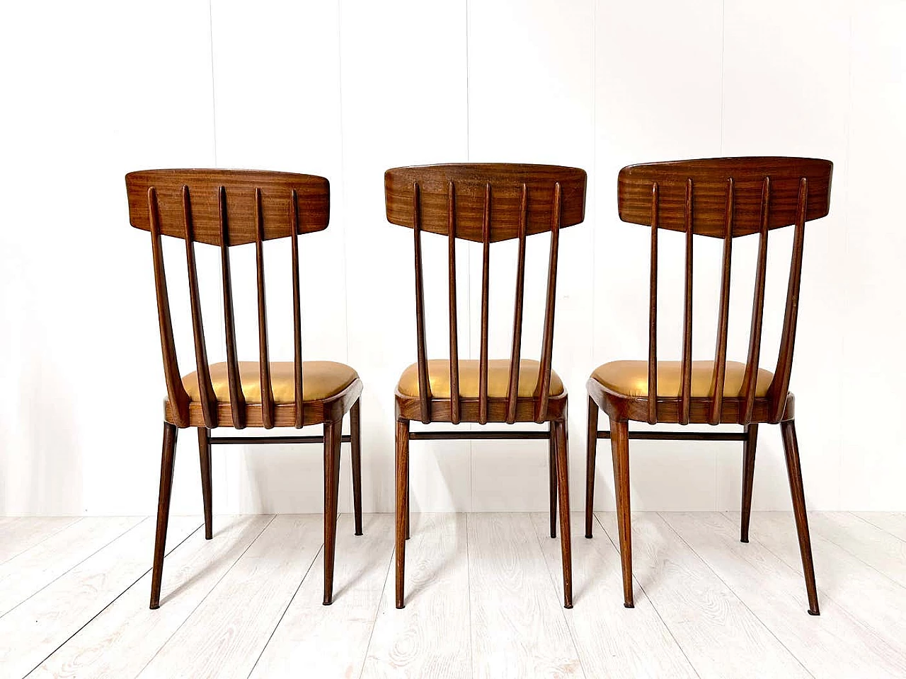 6 Sedie in legno, anni '50 13