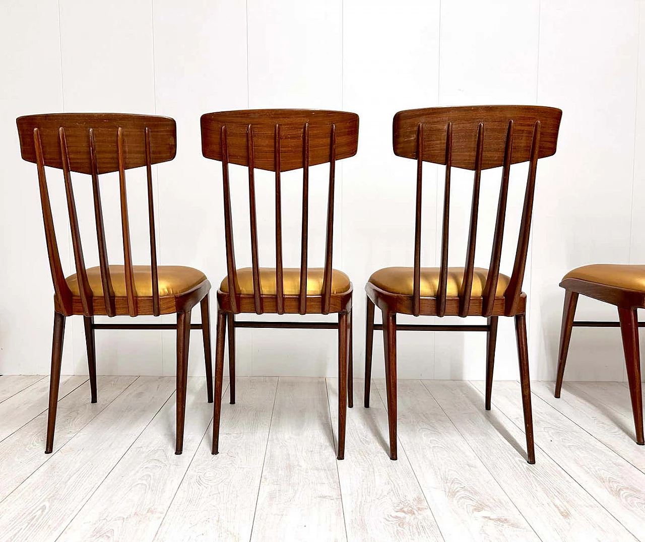 6 Sedie in legno, anni '50 14